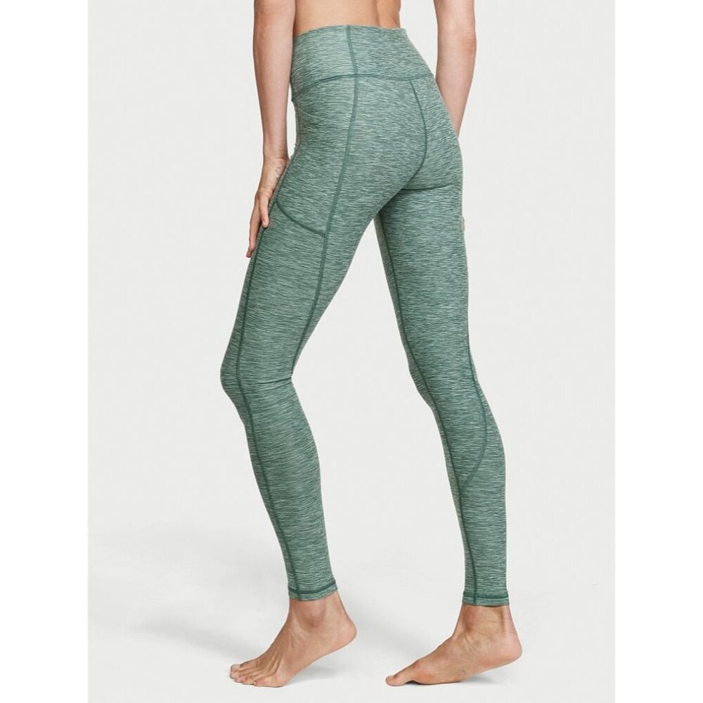 Victoria's Secret size 6 ON POINT 7/8 length High-Waist Heathered Blue/Green Leg